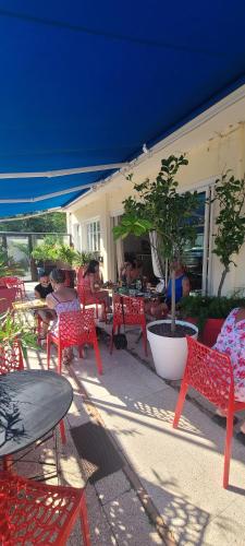 陽台/露台, Hotel l'Etoile in 勒格羅－迪魯瓦