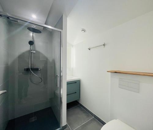 ฝักบัว, Éclat St Romain n4, duplex - moderne - WIFI - CLIM - proche Vienne (Eclat St Romain n4, duplex - moderne - WIFI - CLIM - proche Vienne) in เวียน