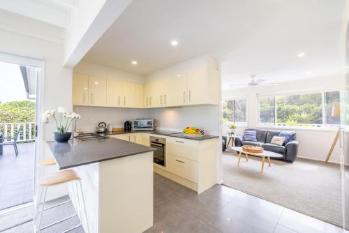 Kitchen, Shells on the Shore 1, 9 Lentara St - Air Con, Wi-Fi, Linen, Boat Parking in Fingal Bay
