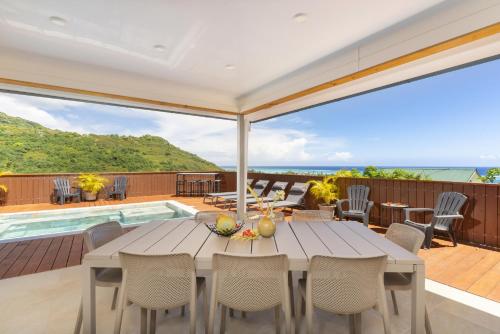 Balkon/teras, Villa Hana in Maharepa