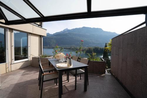 Erkély/terasz, Apartment Mariahalden in Weesen