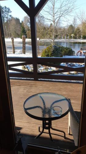 阳台/露台, Brivdienu maja Amatnieki in 库尔迪加