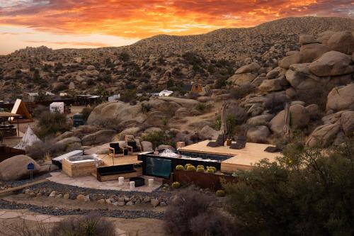 Mod West Ranch Breathtaking Boulder Playground in Pioneertown, USA
