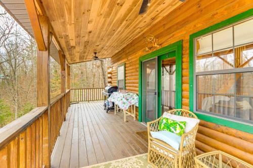Hillside Log Cabin with Deck and 2 Living Spaces! - image 9