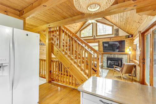 Hillside Log Cabin with Deck and 2 Living Spaces! - image 2