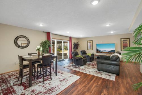 Charming 3-bedroom 1 bath basement nook with backyard view and gazebo