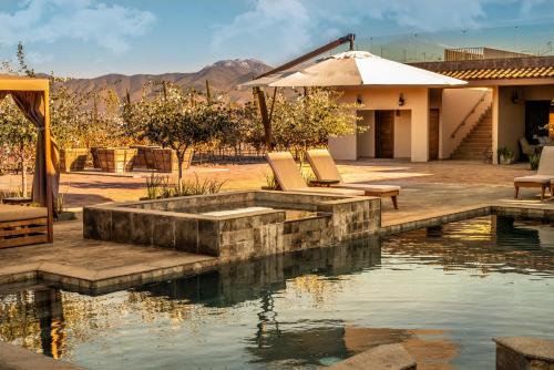 Swimming pool, Hotel Flores de Sal-Valle de Guadalupe in Guadaloupe