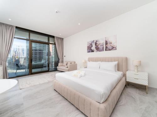 Stunning Studio With Full Burj Khalifa View, Dubái (foto 4)