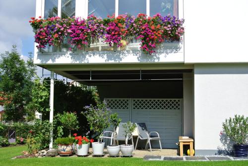陽台/露台, Ferienwohnung "an der Wiesent" in 埃伯曼施塔特