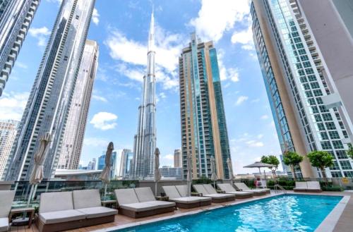 Luxurious 4BR In Act 1 Act 2 With Burj Khalifa View, Dubái (foto 4)