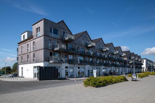 外部景觀, Santiano Flat- Balkon, Blick auf den Hafen in 奧賓尼特茲
