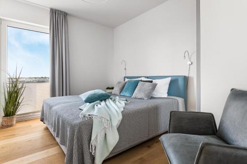 Ocean Place- 3 OG, Balkon, Blick ins Gruene, Kamin