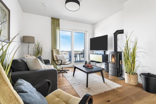 Ocean Sky- 3 OG, Maisonette, Balkon, Kamin in โอลเพนิทซ์