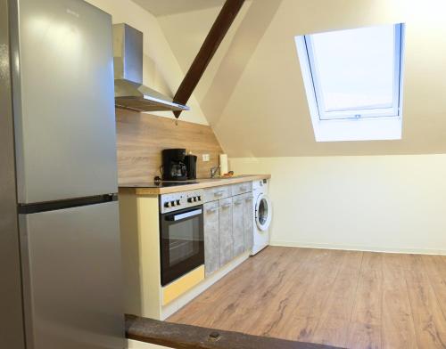 Kitchen, 11 Monteursapartments zur Alleinnutzung in Klingenberg am Main