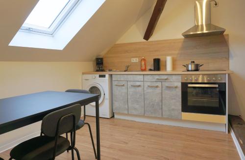 Kitchen, 11 Monteursapartments zur Alleinnutzung in Klingenberg am Main