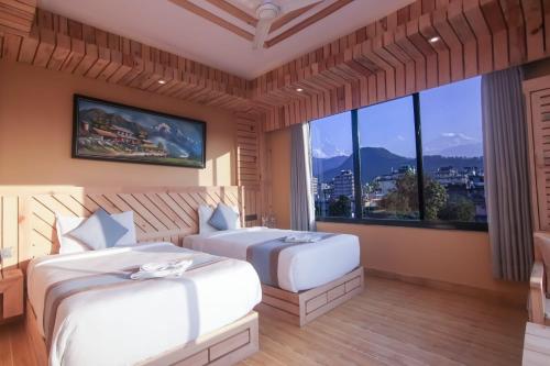 Habitación doble de 1 o 2 camas, deluxe, vistas a la montaña