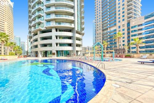bnbme | Damac Waves Tower | 3 BDR + Maids Room