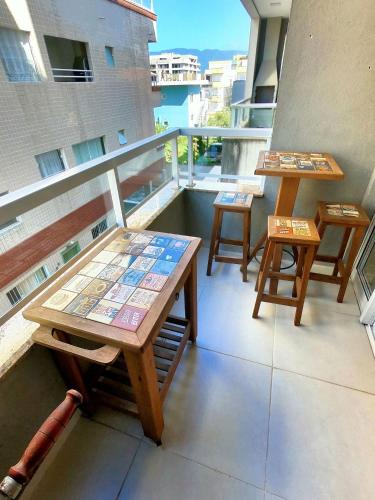 บริการและสิ่งอำนวยความสะดวก, Apartamento em Ubatuba 2 Quartos com Ar e Churrasqueira 700m da Praia Itagua Garagem in ปรายา โด อิตากวา
