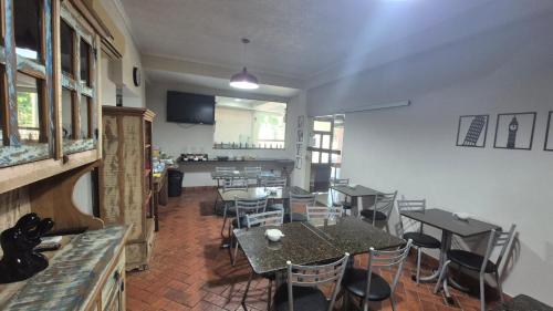 ห้องอาหาร, Hotel & Hostel San Jose in ริเบลราโอ เปรโต้