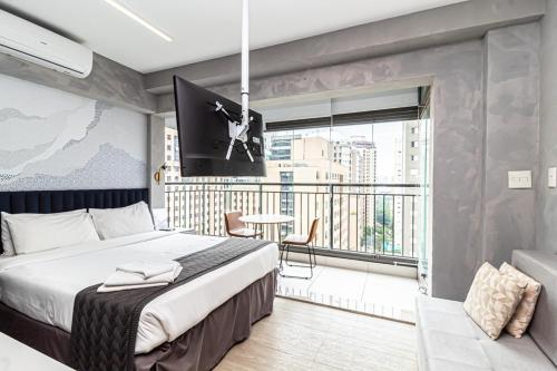 Studio com ótima localização em Moema, São Paulo