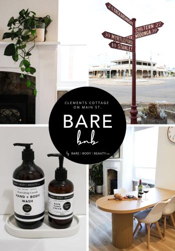 Clements Cottage on Main St. Bare bnb by Bare Body Beauty co., Beechworth