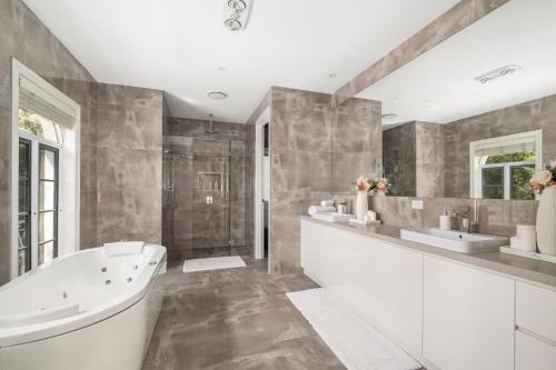 Shower, Luxurious French Provincial Home in Mt Waverley in Mount Waverley