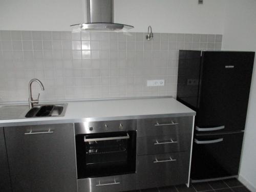 廚房, 克萊沃夫勞斯2.0公寓 (Kleine Wohlfuhloase 2.0) in 海德堡郊區