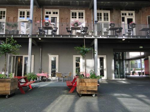 Balcony/terrace, LABnul50 self check-in hotel Groningen in Binnenstad-Noord