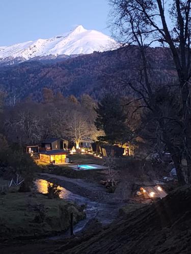 Cabaña 4 personas hualle sur cerca huilo huilo