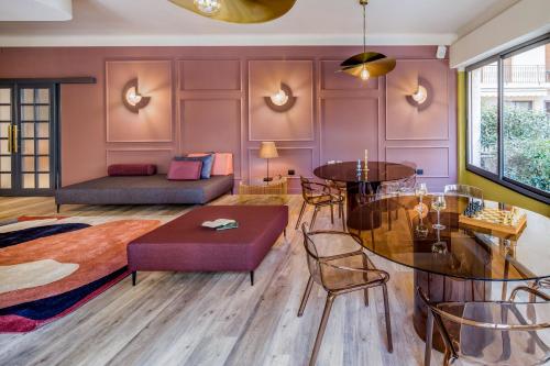 Bar/ Salón, Hotel Bristol in Alassio