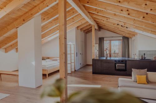 廚房, Hofstatt Salzburg - Ferienwohnung in 哈爾旺