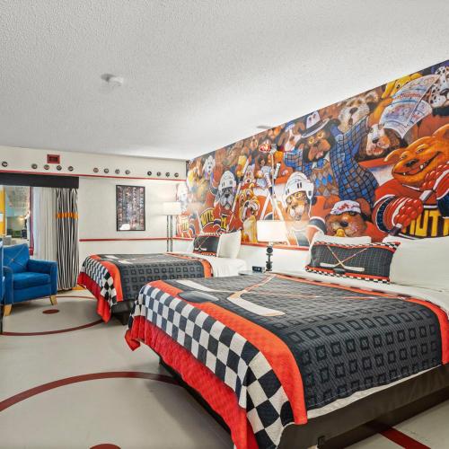 Queen Room Hockey Theme Non-Smoking