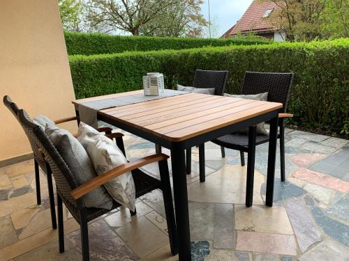 Balkons/terase, Ferienwohnung Rhönauszeit (Ferienwohnung Rhonauszeit) in Ostheim v.d. Rhon