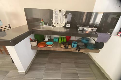 Konyha, C11 · Casa 2 niveles, alberca y vista al manglar in Centro