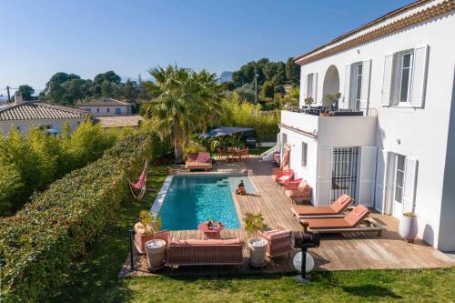 Beautiful villa - garden - pool - sea view, Nice (fotografie 9)