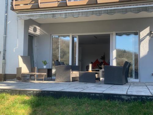 Balcony/terrace, Ferien- & Wellneswohnung mit privater Sauna und Whirlpool in Gelnhausen