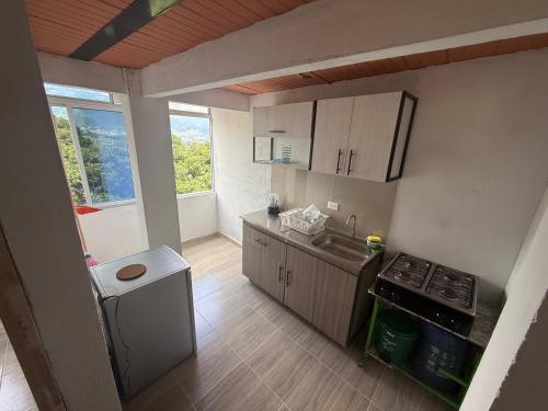 Kitchen, apartamento campestre 201 in Boqueron