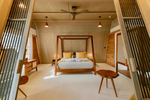 1 double bed