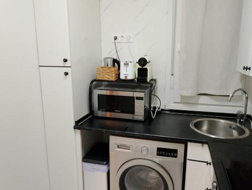 Konyha, Acogedor apartamento con vistas al mar in Bakio