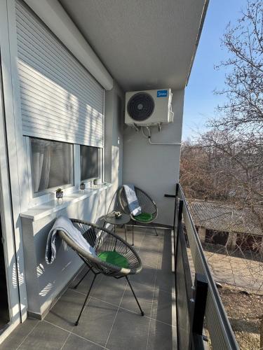 parveke/terassi, Monetto Apartman in Csongrád