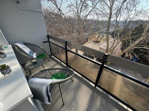 parveke/terassi, Monetto Apartman in Csongrád