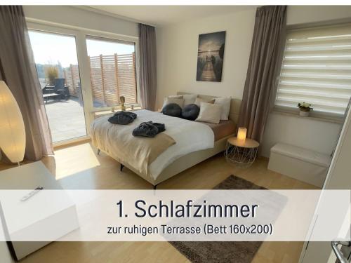 PENTHOUSE - 3 Schlafzimmer- sonnige Dachterrasse -Whirlpool & Alpenblick - Perfekt für Romantik oder Familienurlaub mit Kind, Hund willkommen - by FerienWohnenAmSee -, Überlingen (foto 8)