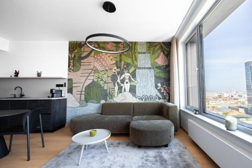Sky Park Adam&Eve Apartment - free parking - amazing city view, Bratislava (foto 5)