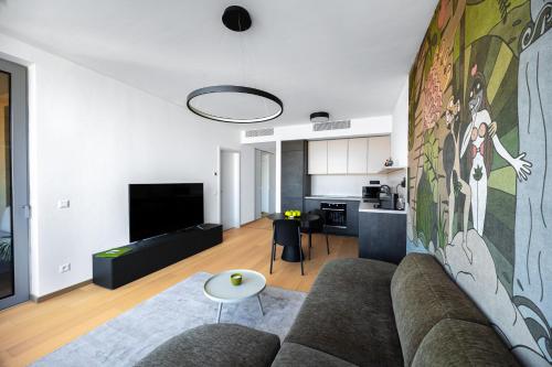 Sky Park Adam&Eve Apartment - free parking - amazing city view, Bratislava (foto 6)