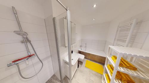FeWo mit bodengleicher Dusche, 170m bis zur Bahnhaltestelle Linie 5, WLAN, Chemnitz (Foto 9)