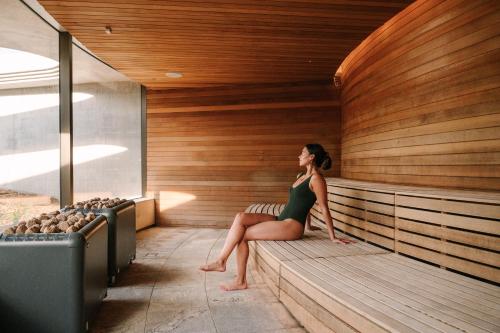 Sauna, The Sanctuary at Alba Thermal Springs & Spa in Fingal