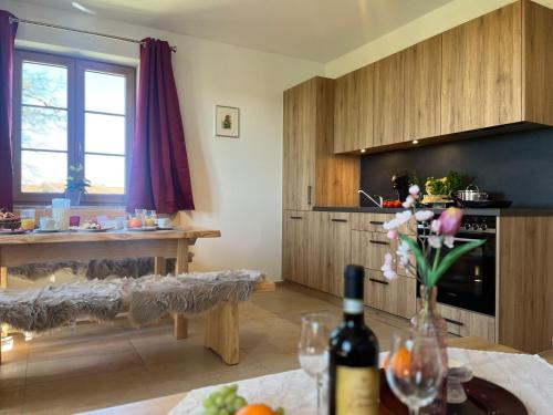 廚房, Gästehaus Eicherhof (Gastehaus Eicherhof) in 霍恩林登