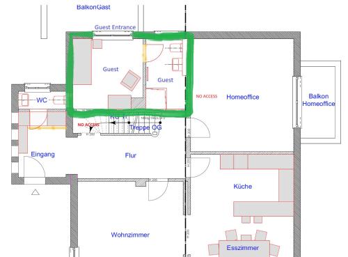 Central Private Cozy Room w own entrance, Spacious Bathroom, on-site parking, Hambourg (photo 4)