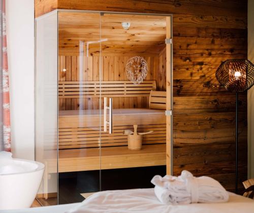Szauna, Hotel Der Lowe LEBE FREI in Leogang