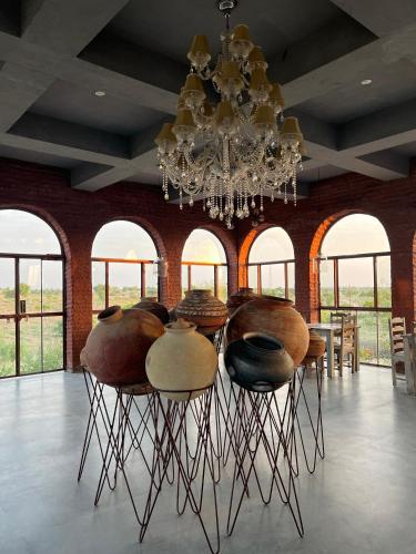 Étterem, Kaner Retreat - India's first desert botanical resort in Dechu